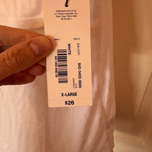 NWT White Ruffled Women's Top - Picture 4 of 4